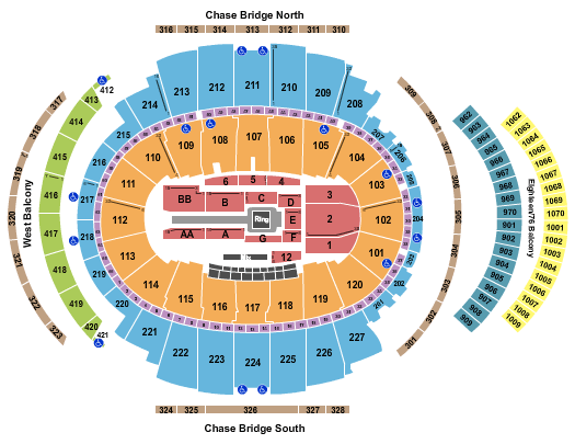 Madison Square Garden WWE Seating Chart